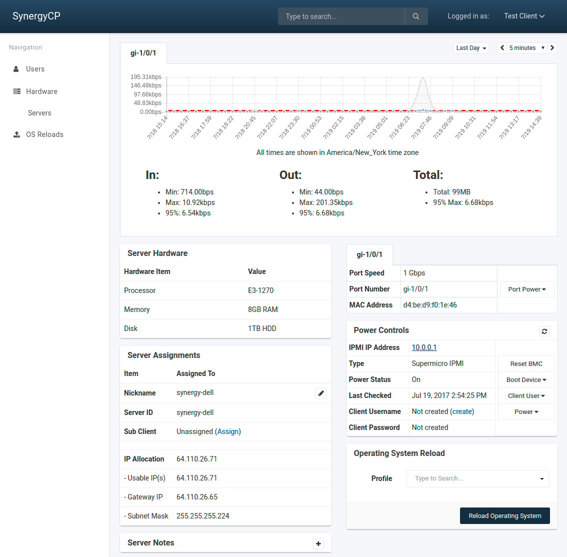 Client-side demo